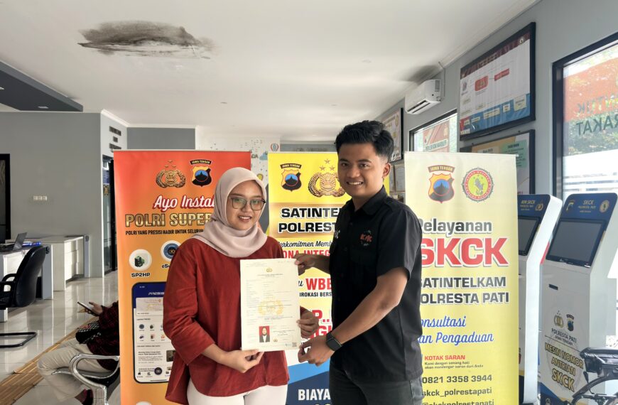 SKCK Polresta Pati Kini Serba Digital, Daftar dari Rumah Cetak di Kantor