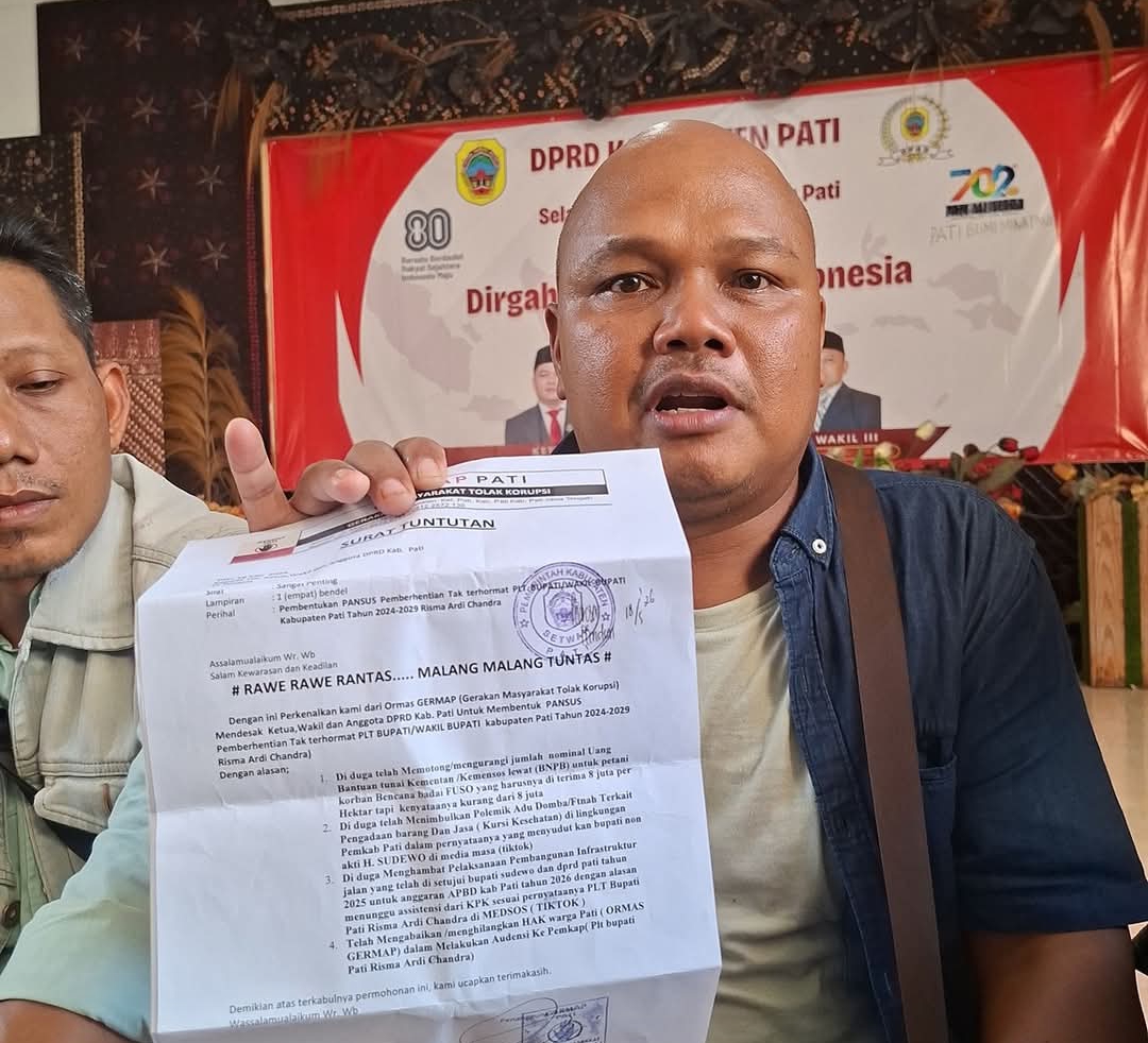 Ketua DPRD Pati Tampung Aspirasi Germap Soal Usulan Pansus Evaluasi Plt. Bupati
