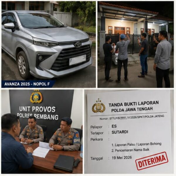 Di Duga Jadi Korban Laporan QR Code Propam Polri Palsu, (ES) Laporkan Balik Sutardi ke Polda Jateng