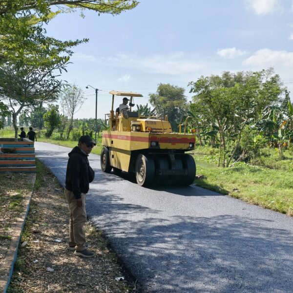 Jalan Boloagung – Trimulyo dan Wisata Talun Kecamatan Kayen Mulai di Perbaiki DPUTR Pati