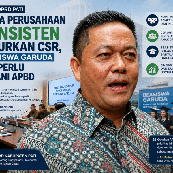 Ketua DPRD Pati Minta Perusahaan Konsisten Salurkan CSR, Beasiswa Garuda Tak Perlu Bebani APBD