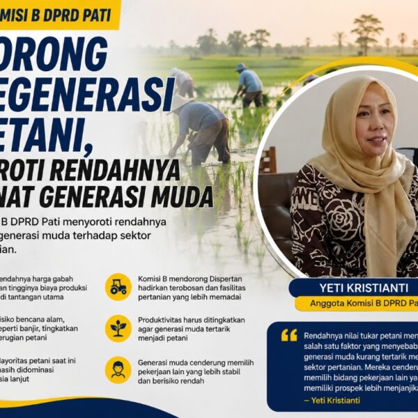 Komisi B DPRD Pati Dorong Regenerasi Petani, Soroti Rendahnya Minat Generasi Muda