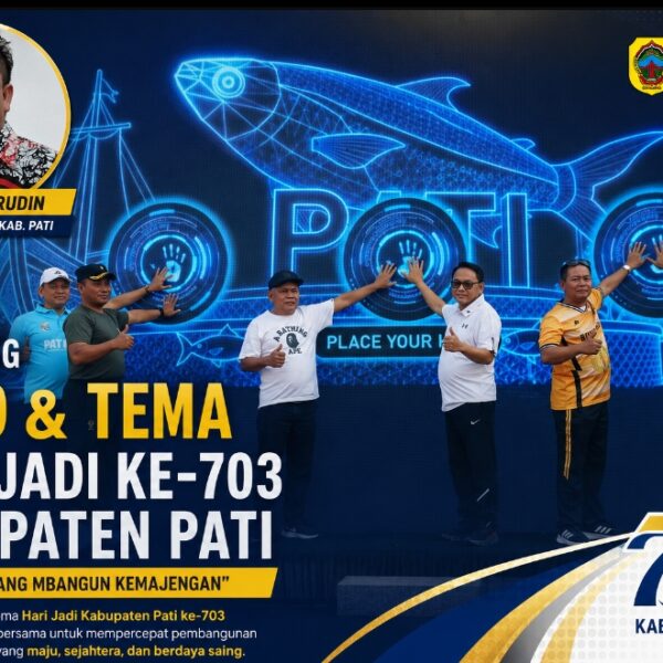 Ketua DPRD Pati Dampingi Peluncuran Logo Hari Jadi ke-703, Ajak Wujudkan Semangat “Sumunar Terang Mbangun Kemajengan”
