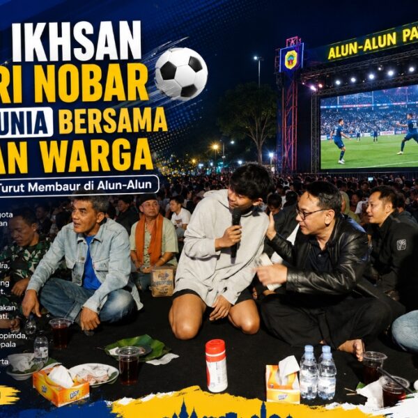 Danu Ikhsan Hadiri Nobar Piala Dunia Bersama Ribuan Warga, Plt. Bupati Pati Turut Membaur di Alun-Alun