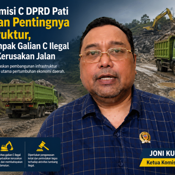 Ketua Komisi C DPRD Pati Tekankan Pentingnya Infrastruktur, Soroti Dampak Galian C Ilegal terhadap Kerusakan Jalan